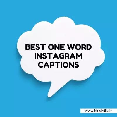 Best One Word Instagram Captions