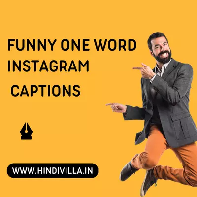 Funny One Word Instagram Captions